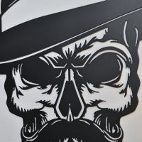 Close up of detailing on skull face Close up of detailing on skull face