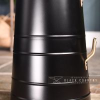 Close-up of the Black Finish on the Coal Hod