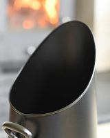 Close-Up of Sleek Black Coal Hod