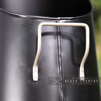 Close-up of the Nickel Handle so the coal Hod