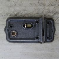 Slide Bolt Rim Lock Created From Cast Iron