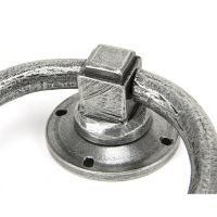 Slim Antique Pewter Ring Door Knocker