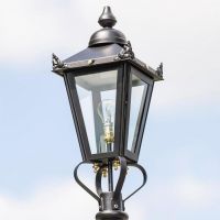 Black Victorian Lantern in Situ