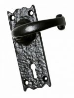 "Aldrington" Small Cast Iron Blacksmith Door Handles "Aldrington" Small Cast Iron Blacksmith Door Handles