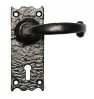 "Aldrington" Small Cast Iron Blacksmith Door Handles "Aldrington" Small Cast Iron Blacksmith Door Handles