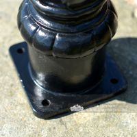 Close-up of the Base of the Patio Post Close-up of the Base of the Patio Post