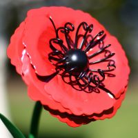 Close-up of the Metal Head of the Flower Close-up of the Metal Head of the Flower