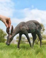 Small Verdigris Grazing Doe Scale Image