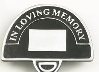 Lawn Spike - Black & brass - In Loving Memory (Small) Lawn Spike - Black & brass - In Loving Memory (Small)