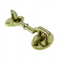 Cabin Hook Loose Ring Type Finished in Polished Brass