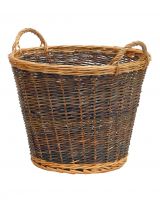 Traditional Log Basket in a Brown Finish Traditional Log Basket in a Brown Finish