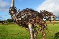 Small Ostrich Walking Sculpture Small Ostrich Walking Sculpture