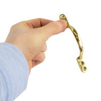 Simplistic Polished Brass Round Pull Handle Simplistic Polished Brass Round Pull Handle