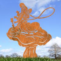 Rustic Smoking Caterpillar Silhouette in Use Outdoors