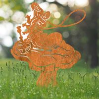 Rustic Smoking Caterpillar Silhouette on the Grass