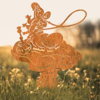 Rustic Smoking Caterpillar Silhouette in Situ