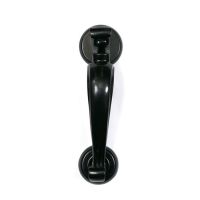 Smooth Black Steel Doctor"s Style Door Knocker - 196mm x 69mm