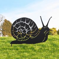 Snail Silhouette in Situ in the Garden
