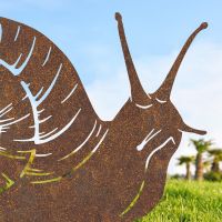 Close up of Rustic Snail Silhouette 