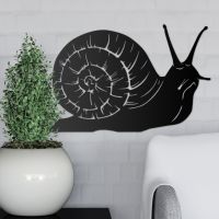 Black Snail Wall Art in Situ Black Snail Wall Art in Situ
