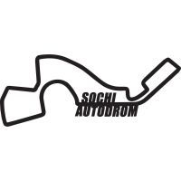 Sochi Autodrom Racing Circuit Wall Art in Black