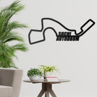 Sochi Autodrom Racing Circuit Wall Art Created out of Steel