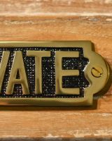 Solid Brass Private House Plaque Sign Fixings