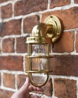 Brass Wall light in Situ 