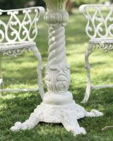 Close-Up of Column Plinth for Table  Close-Up of Column Plinth for Table