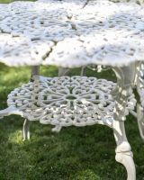 Close-Up of Cream Table for "Wootton House" Four Seat Dining Set