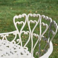 Close-Up of "Heart" Design Headrest on Chair