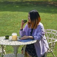 Scale Shot of Solid Cream "Ascott" Two Seater Dining Set