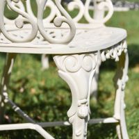 Close-Up of Solid Cream Finish for Solid Cream "Ascott" Two Seater Dining Set