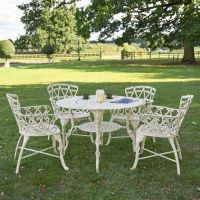 Solid Cream "Edworth Manor" Four Seater Dining Set