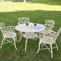 Solid Cream "Edworth Manor" Four Seater Dining Set in Situ