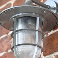 Close up of the Ribbed Glass inside the Wall Light Close up of the Ribbed Glass inside the Wall Light