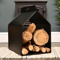 "Southmain" Black Iron Log Carrier