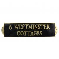Solid Brass House Name Plaque Solid Brass House Name Plaque
