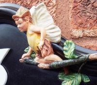 Hand Painted Flower Fairy House Name Sign