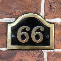 Cast Brass & Black number sign Cast Brass & Black number sign