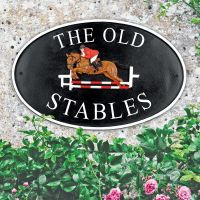 Show Jumper House Name Sign Personalised 
