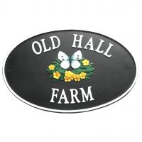 Cabbage White Butterfly house name sign