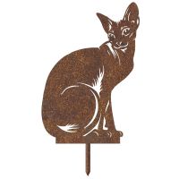 Rustic Cat Garden Silhouette Rustic Cat Garden Silhouette