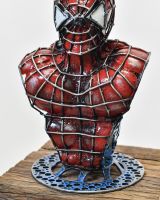  Recycled Metal Parts "Parker" Superhero Sculpture 