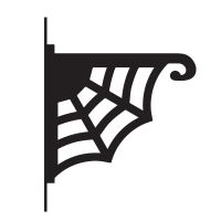 Spider Web Heavy Duty Hanging Basket Bracket Finished in Black