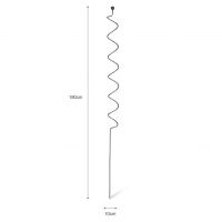 Spiral Iron Plant Support Dimensions