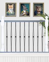 Split Stair Spindles on Landing