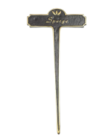 Spurge Brass Garden Plant Sign