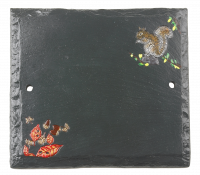 "Hillenbrook Woodland" Squirrel Slate House Number Sign