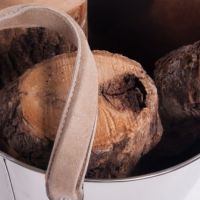 Stainless Steel "Smooth and Sophisticated" Log Holder Stainless Steel "Smooth and Sophisticated" Log Holder